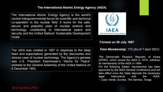 International Atomic Energy Agency (IAEA) | Simplified UPSC