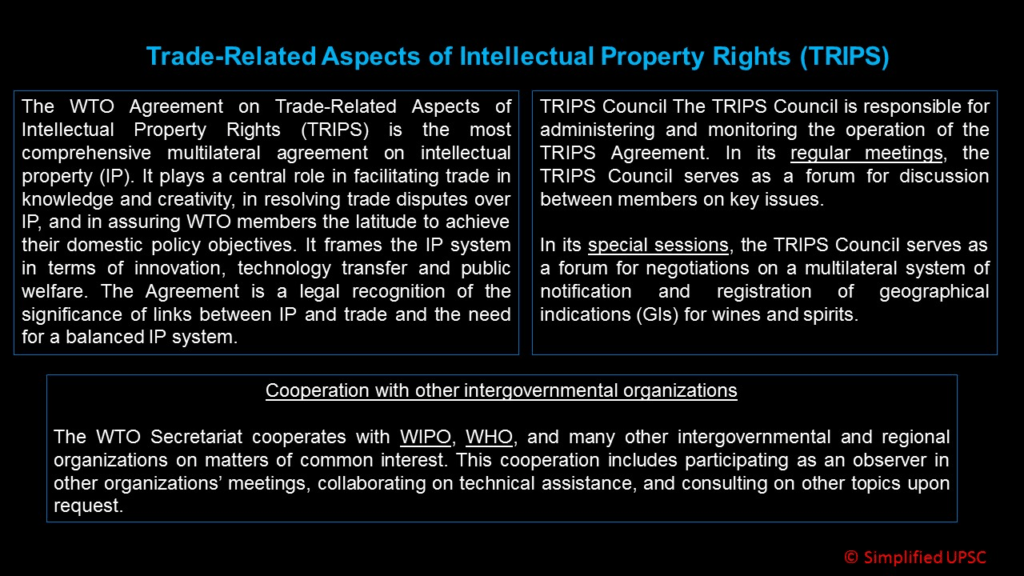 The Agreement On TradeRelated Aspects Of Intellectual Property Rights (TRIPS) Simplified UPSC