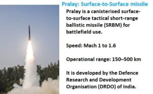 Pralay: Surface-to-Surface missile