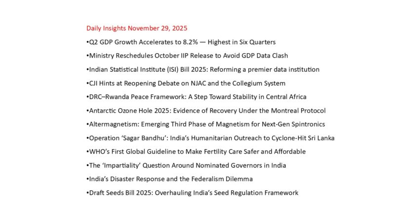 Daily Insights November 29, 2025